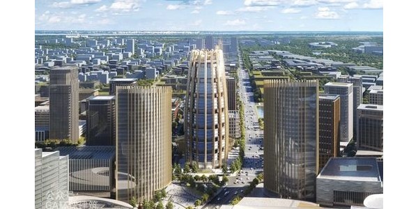 SOM新作：雄安未來地標“中國中化總部”，設(shè)計取意“金蘆葦”