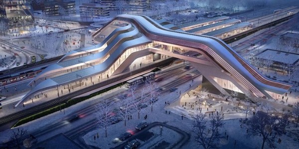 愛沙尼亞鐵路客運站開建，由扎哈事務所+Esplan合作設計