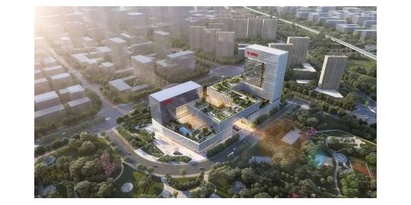 gmp新作 | 華夏銀行總部大廈，建筑呼應(yīng)Logo，呈C型雷紋布局形態(tài)