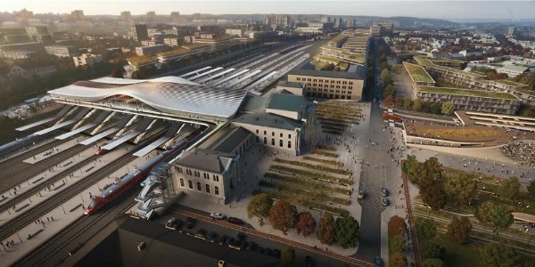 大曲線再現(xiàn)-扎哈哈迪德事務(wù)所贏得立陶宛TOD改造國(guó)際競(jìng)賽！