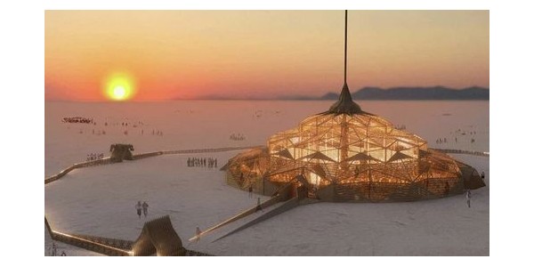 2023 年火人節(jié)神廟，倒置的沙漠之花！